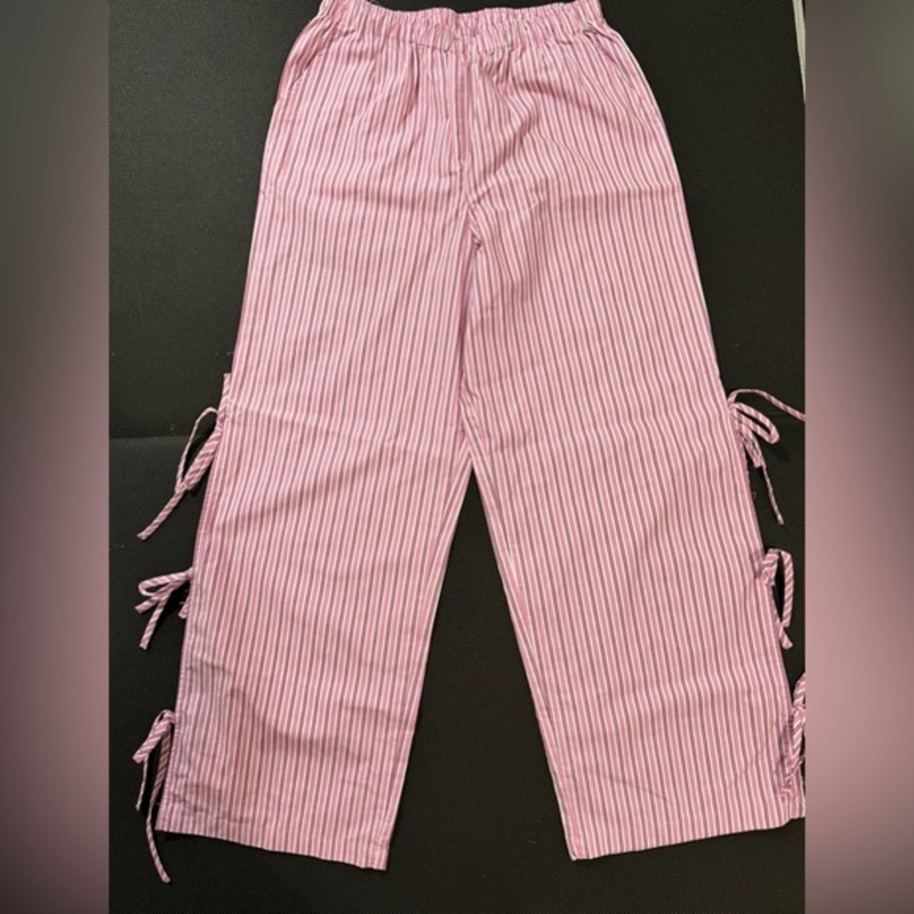 Wild Fable Pink Striped Casual Pants